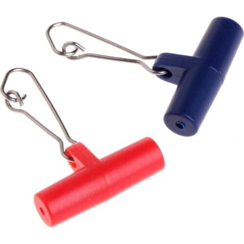 10Pcs Fishing Sinker Slip Clips Plastic Head Swivel With Hook Snap Slide Swivels U2JB