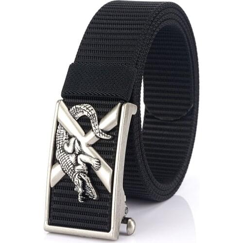 2020 New Fashion Casual Man Automatic Buckle Belt Korean Tide Youth Belt Young Smooth Buckle Belt
