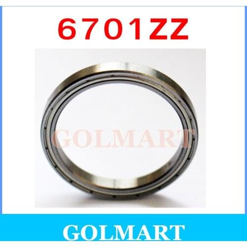 3pcs/lot 6701ZZ 61701ZZ 12*18*4 mm 12x18x4mm 6701 ultra-thin metal shielded steel radial ball bearing 9x14x4.5mm wheel bearing