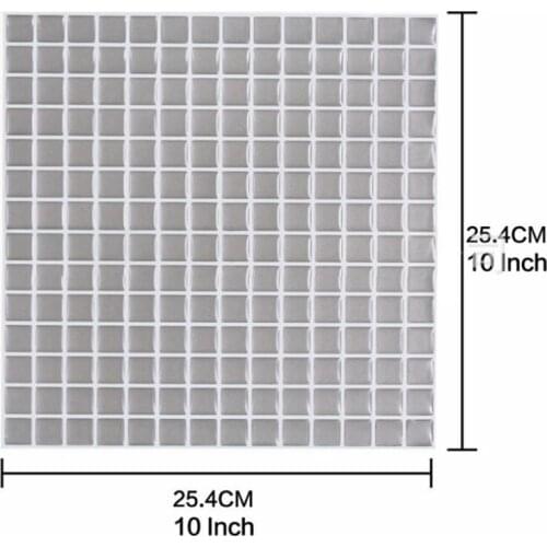 3D Wallpaper Creative Self-adhesive Crystal Epoxy Pure Black Sticker Kitchen Bathroom Mosaic Plastic Wall Sticker