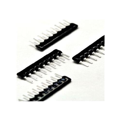 50PCS DIP Line Resistor Network 9 pin A09-152 1.5K ohm 1K5 A152 pitch 2.54mm
