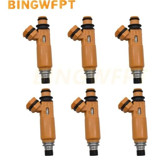 6Pcs OEM MD337900 195500-3300 1955003300 Fuel injector for Mitsubishi Montero 3.5L 6G74 1998 - 2004