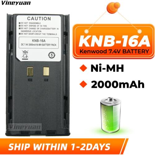 KNB-16 KNB-16A KNB-17A KNB-21 2000mAh 7.2V Ni-MH Replacement Battery for Kenwood TK-480 TK-380 TK-280 TK-290 Two-Way Radio