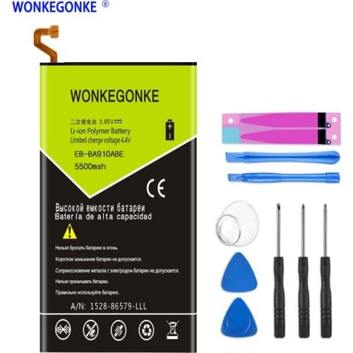 WONKEGONKE Battery EB-BA910ABE For Samsung Galaxy A9+ A9000 A9 Pro 2016 Duos TD-LTE, SM-A9100, SM-A910F/DS Batteries + Tools
