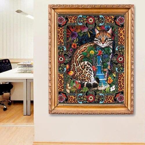 Full Square Drill Icon Diamond Embroidery Cat DIY 5D Diamond Painting Cross Stitch Flowers Needlework Mosaic Rhinestone Painting