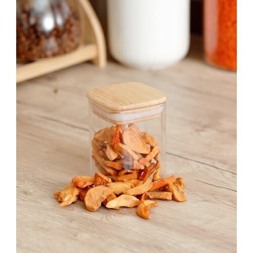 Homenıva Sonia 6'Lı Bamboo Vacuum Jar With Lid 160 Ml