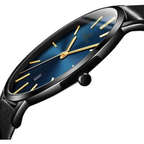 2020 Minimalist Mens Watch Ultra Thin Mens Watches For Men Fashion Simple Business Watch Leather Clock Reloj Hombre Relogio