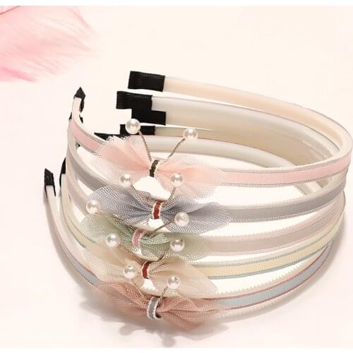 Flowal Hair Accessories Star Cartoon Animal Decoration 2021 Candy Color Hairbands Solid Color Lace Hair Hoop Headwear Headdress