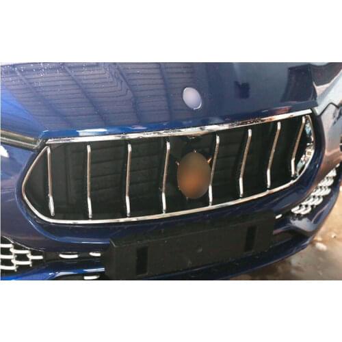 ABS Chrome Front Grille Trim Decoration Cover Trim For Maserati Levante 2016-2017 Car Styling