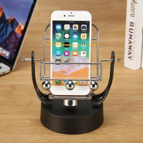 Creative Phone Swing Shelf Automatic Shake Phone Wiggler for WeChat Motion Number of Brush Steps Set Home Decorative Shelves