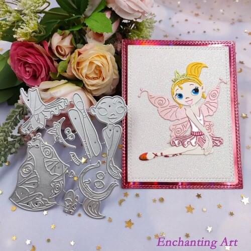 Pretty Fairy Metal Cutting Dies 2021 New Stencils for DIY Scrapbooking/Photo Album Decorative Embossing DIY Paper Cards