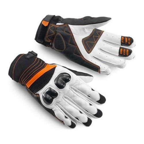 NEW Black/White Radical X Gloves Black Glove POWERWEAR Street Supermoto Adventure Motocross Motorbike Touring Gloves