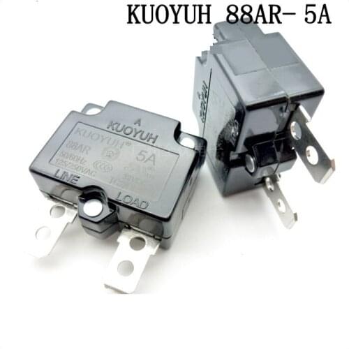 3Pcs Taiwan KUOYUH 88AR-5A Overcurrent Protector Overload Switch Automatic Reset