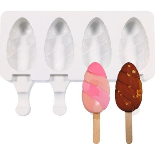 Ice Cream Bar Silicone Mold Water Drop Shape Ice Cream Maker Diy Mold Dessert Ice Cream Mold With Popsicle Stick