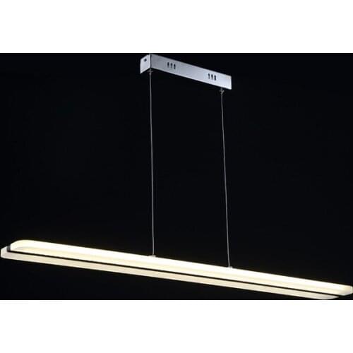 38W Modern LED Pendant Lights for Dining Room White Acrylic Contemporary L100CM H150CM XUYIMING