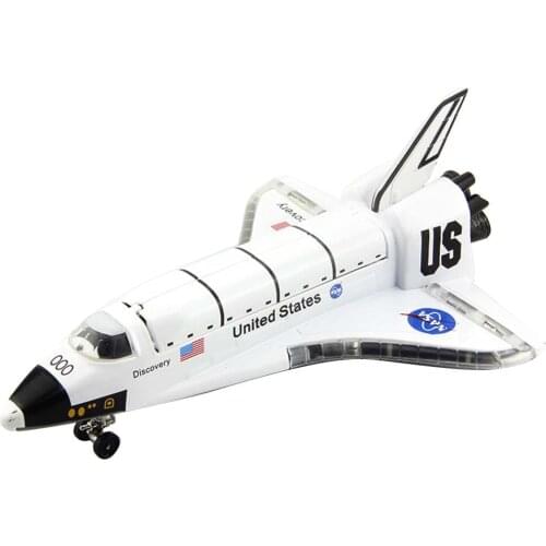Alloy Space Shuttle Model Spacecraft Flight Simulator Toy With Light And Sound Aircraft Plane Decorations Toy For Kids Christmas