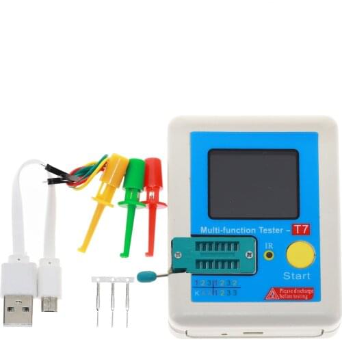 T7 TC-T7-H TCR-T7 LCR-TC1 Colorful Display Multifunctional TFT Backlight Transistor Tester For Diode Triode Capacitor Resistor