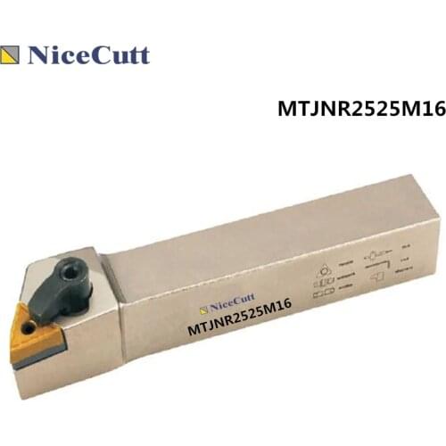 Nicecutt MTJNR2525M16 MTJNL2525M16 External Turning Tool Holder For TNMG1604 Lathe Turning Insert Freeshipping