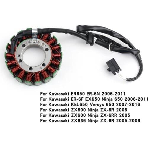 Topteng For Kawasaki ER650 ER-6N ER-6F EX650 Ninja 650 KEL650 ZX600 ZX636 Ninja ZX-6R Generator Stator Coil 21003-0023