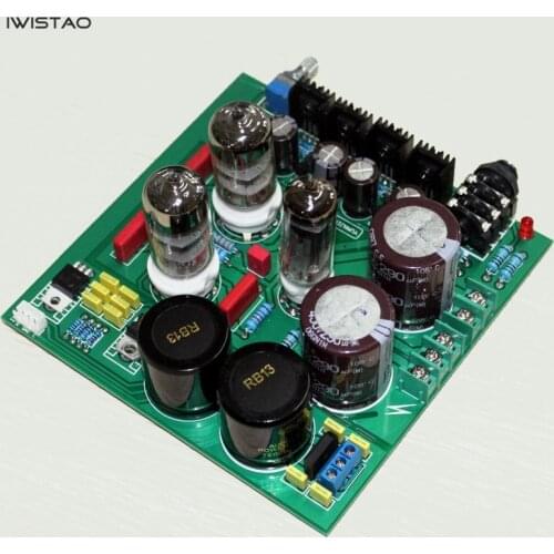 IWISTAO Tube Headphone Amplifier Class A Finished Board 6N3 Preamplifier and 6Z4 Rectifier Lehmann Circuit