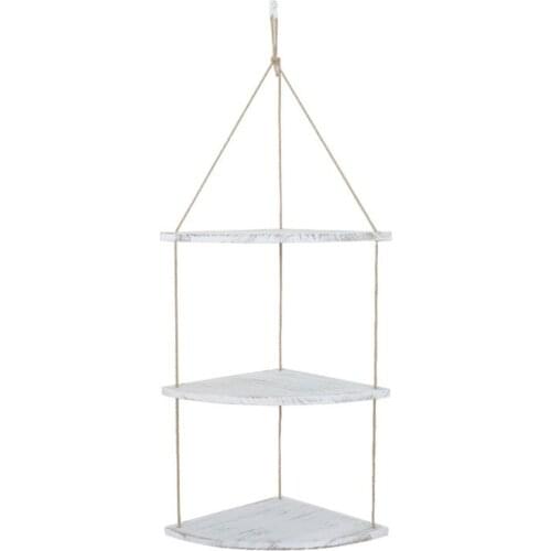 Fan Shaped Corner Storage Rack Wall Mounted Shelf Shelves Organizer High-quality Wood Bathroom Easy Installation Home Decoration