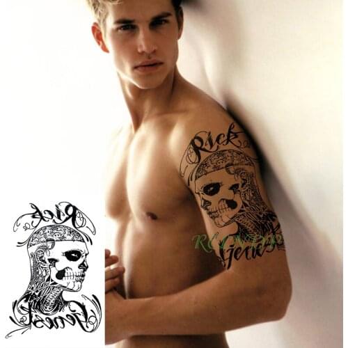 Waterproof Temporary Tattoo Sticker snake myth totem tatto stickers for mens arm back flash tatoo fake tattoo