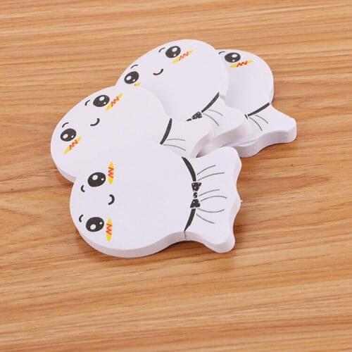 1PC Cartoon Paste Notes Stickers Posted Book Creative Cute Office Student Stationery Note Stickers Message Paper Many Times