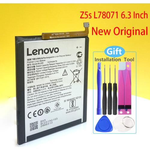 100% Original Lenovo Z5s L78071 6.3 inch 3300mAh BL299 Battery NEW Produce In Stock