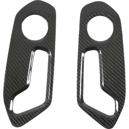 2pcs Power Seat Adjuster Switch Trim Panel Carbon Fiber Replacement for Urus 2018 2019 2020 2021 Carbon fiber