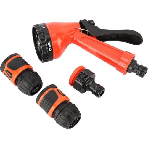 3/4" Garden Hose Sprayer Set Irrigation Sprinkler Spray Head With Three Types Hose Connector For Garden Lawn Plants