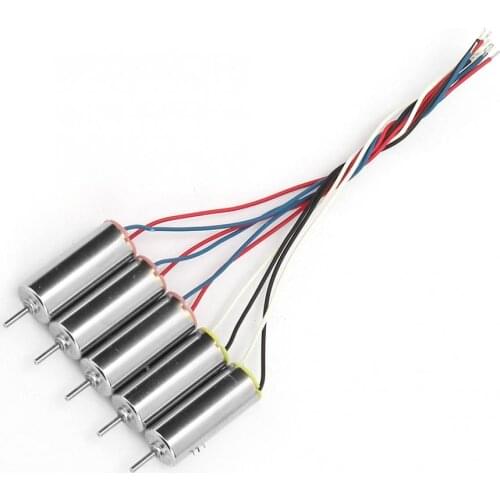 5 Pcs DC 3.7V 66300rpm Aircraft Motor High Speed Low Consumption Coreless Motor For DIY RC Toy Quadcopter