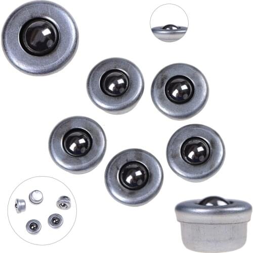 5Pcs/lot Dia 8mm CY-8H Flange Mounted Ball Transfer Bearing Unit Caster Conveyor Roller Wheel Wholesale