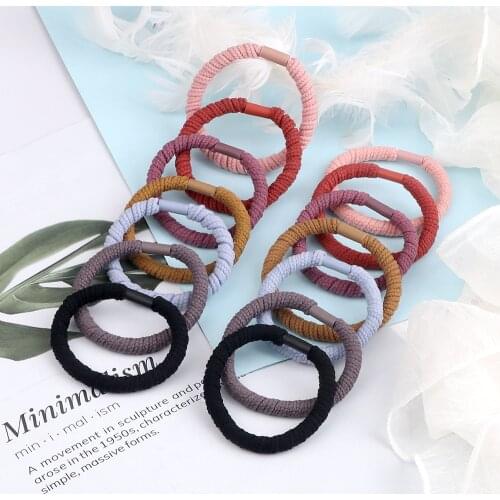 5Pcs/Lot Women Girls Hair Bands Twist Simple Rubber Band High Elastic Basic Scrunchies Fashion Hair Accessories Ponytail Holder