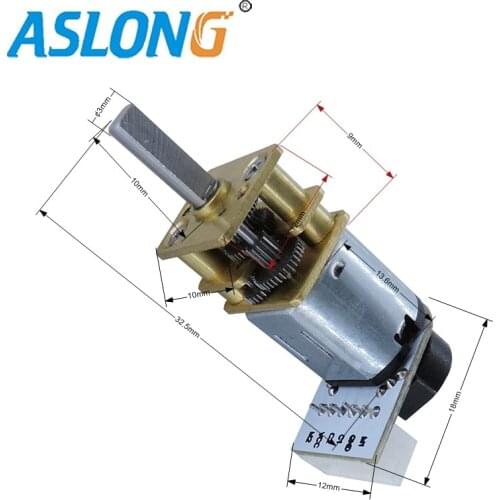 6V 21000R n10 strong magentic Micro dc motor hobbing gear reducer from 4200R to 21R tubular motor Spur gear box JGA12-N10B