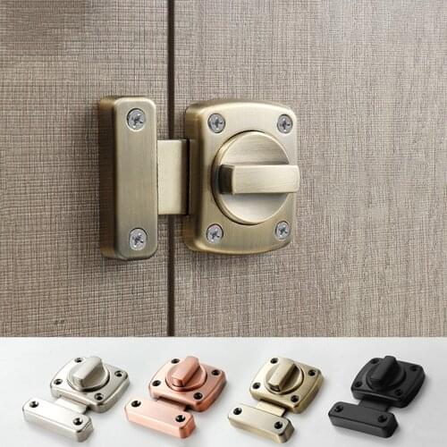 Black Zinc Alloy Bolt Door Bolt Anti Theft Door Hasp New Thick Furniture Hardware Door Lock Buckle Surface Mounted Bolt Lock