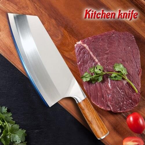 Hot Sale Meat Chopping Knife High Carbon Steel Cleaver Sharp Blade Kitchen Knives Cutter Cooking Tools
