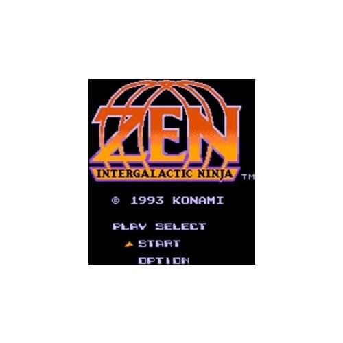 Zen Intergalactic Ninja Region Free 8 Bit Game Card For 72 Pin Video Game Player Best Sale