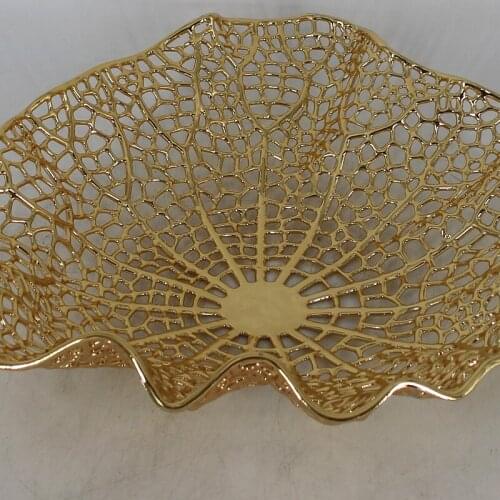 Nordic Metal geometric bird cage fruit plate wedding home decoration Home Living Room Snack Fruit Bowl