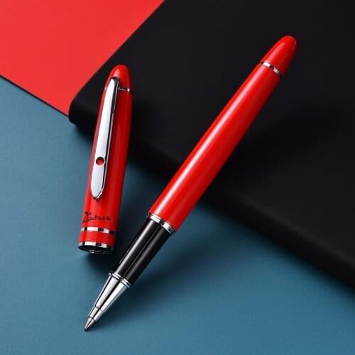 Picasso Brand Metal Roller Ball Pen Luxury Ballpoint Pen for Business Writing Gift Office School Supplies Black Ink Refills