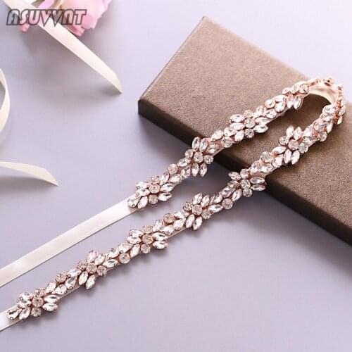 Fashion Women Belt For Wedding Bridal Belts Luxury Rhinestone Wedding Dress Belt Accessories ForGirl Party Night Dress