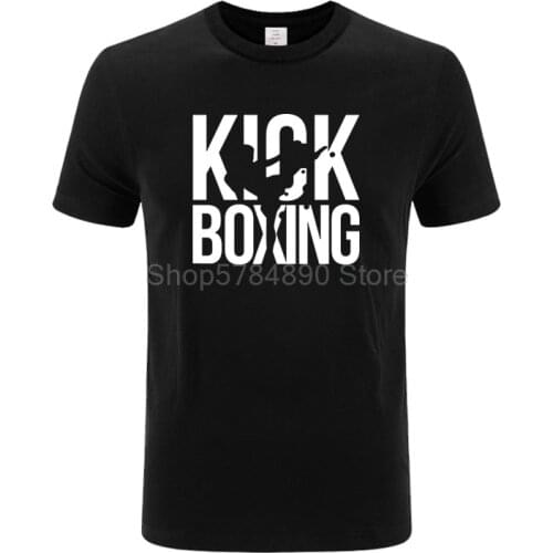 Mens Short Sleeve T shirt Men Kickboxing Muay ThaiBoxing Cotton Breathable Comfortable O-neck Plus Size Casual Tops Plus Size