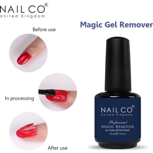 NAILCO 15ml Magic Remover Nail Clean Degreaser Acrylic LED&UV Gel Nail Polish Burst Nail Gelpolish Fast Gellck Manicure Soak off