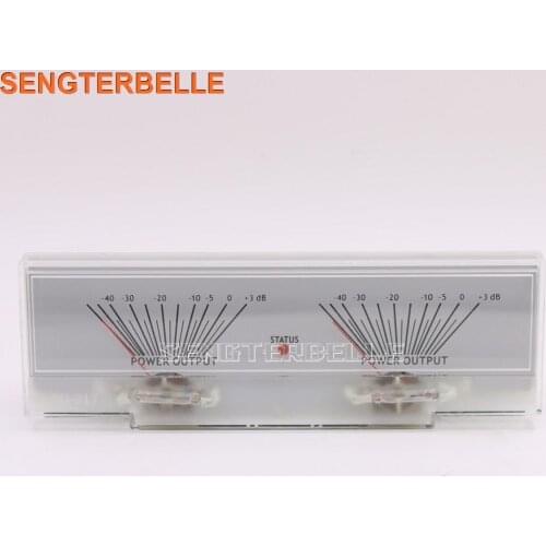 New Power Amplifier VU Meter Level Indicator Level Meter Double Pointer Car Audio dB Meter