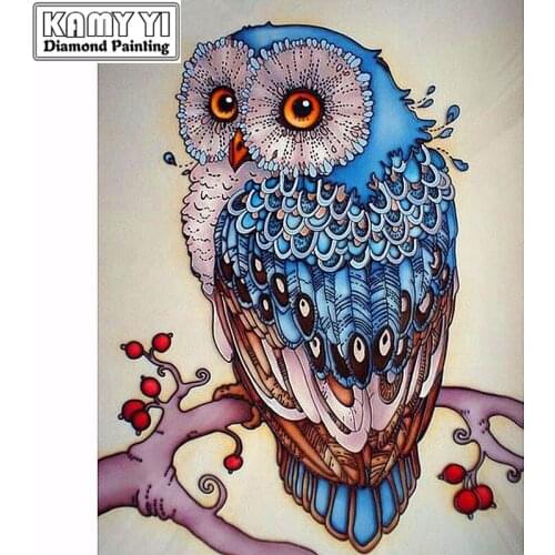 DIY 5D Full Drill Square Diamond Diamond Painting"Cute owl"Diamond Embroidery Cross Stitch Rhinestone Mosaic Painting