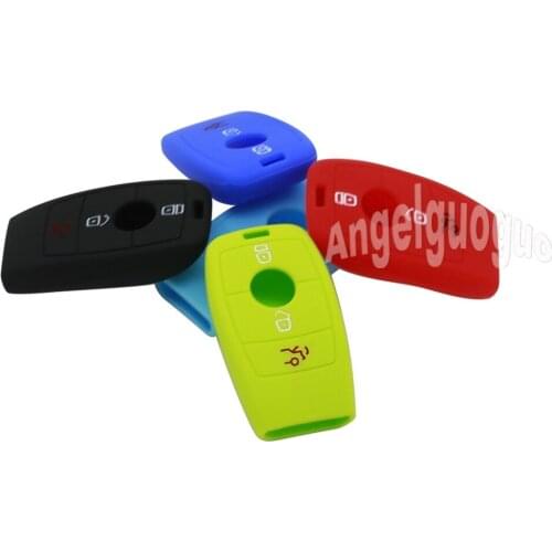 Angelguoguo Silicone Key Cover/key case/key bag for mercedes benz 2016-2018 E-class W213