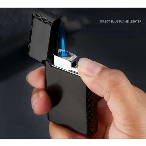Steel Tone Loud Sound Straight Into The Blue Flame Windproof Lighter Personality Lighter Smoking Accesoires Gadgets for Men