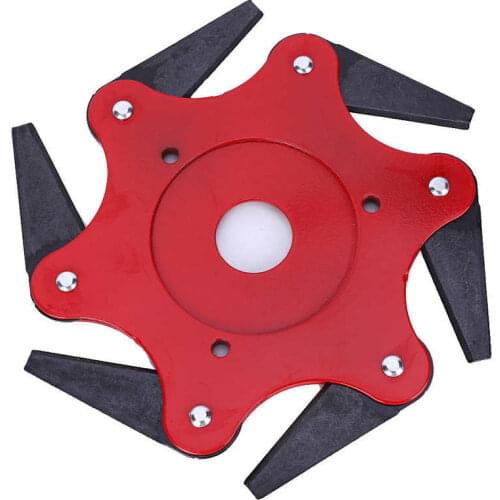 Outdoor Trimmer Head Grass Brush Cutter Lawn Mower Parts Gardening Tools 6-Blade Red Grass Trimmer Garden Tools