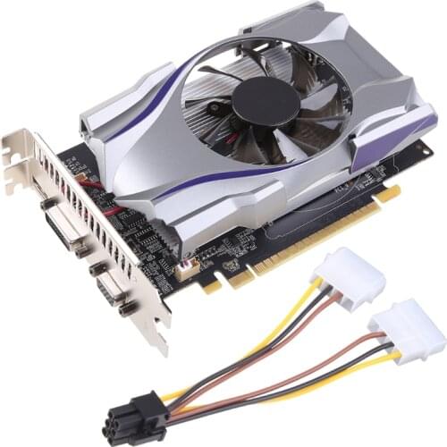 Portable GTX650 1GB GDDR5 128 Bit Discrete Gaming Graphics Card PCI Express 3.0 16X with Cooling Fan for Computer Games