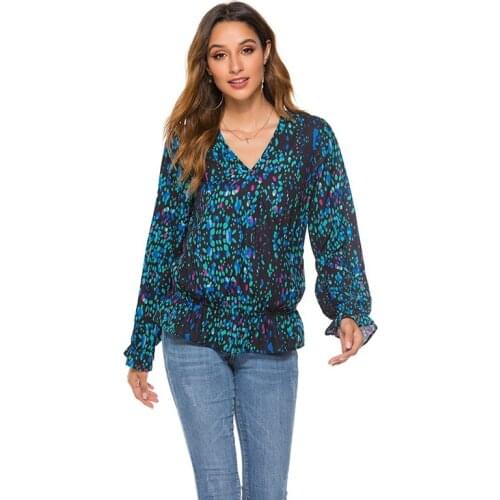 Women Blouses Woman 2021 Sexy Deep V-Neck Color Long Sleeve Slim Fashion Autumn New Elegant Lady Shirt Top Blouse