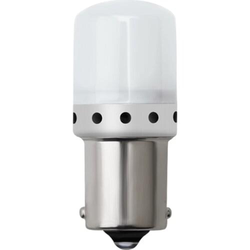 2Pcs High Bright Car LED Lights S25 1156 BA15S Socket Bulbs Mototcycle Turn Lights Auto Daytime Running Lamps 12V 5w White Diode